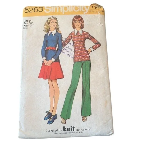 1970s Vintage Simplicity Petite Sewing Patterns Lot - Picture 6 of 16